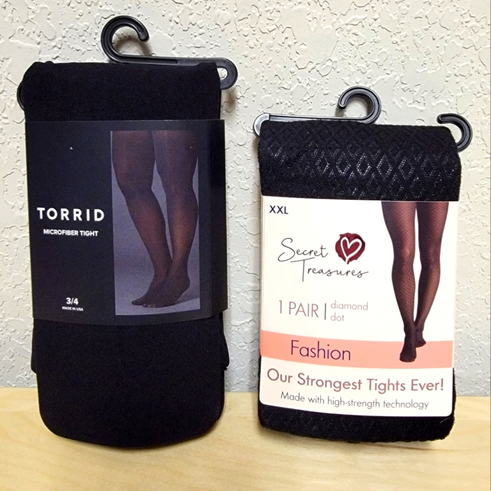 Torrid Microfiber Tights, Size 3/4